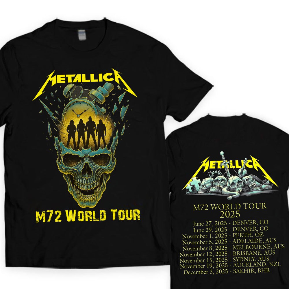 Metallica Concert Tour M72 World Tour T-shirt