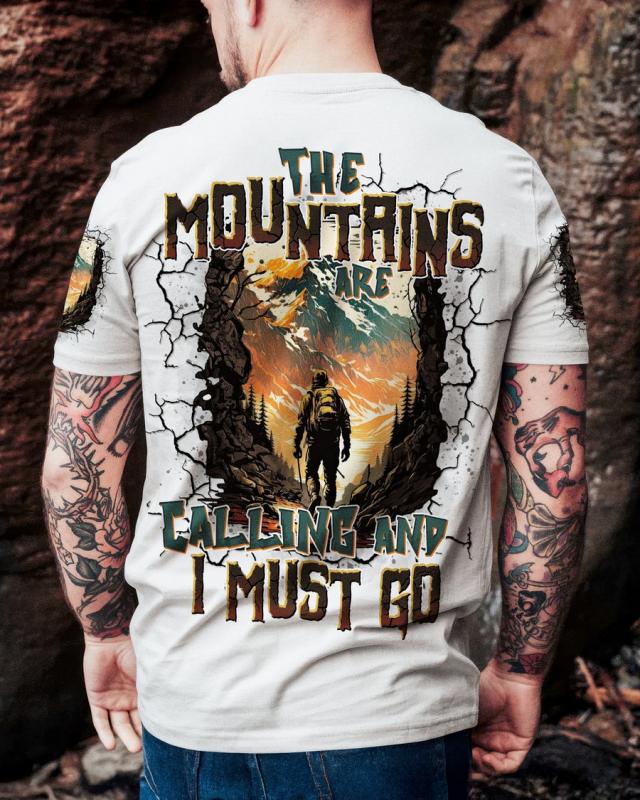 THE MOUNTAINS ARE CALLING ALL OVER PRINT Shirt