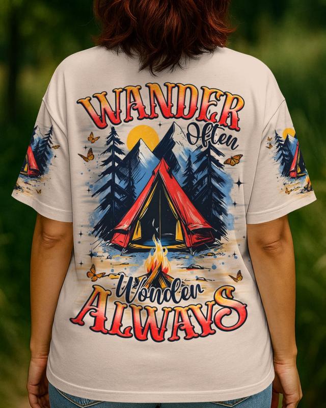 WANDER OFTEN WONDER ALWAYS ALL OVER PRINT