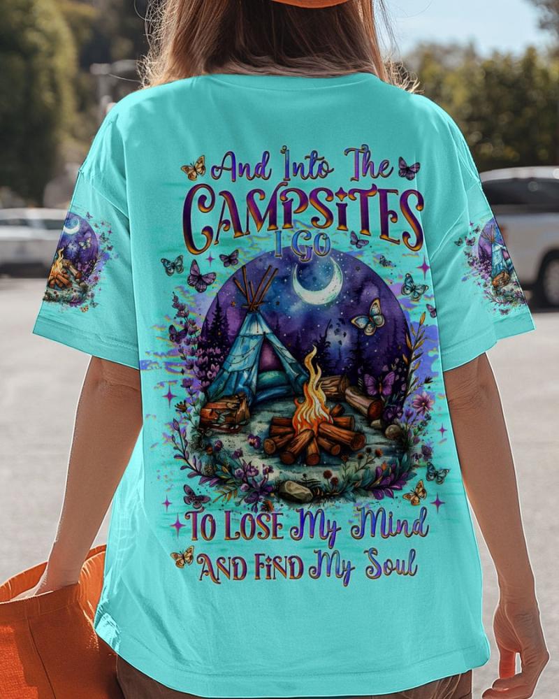 AND INTO THE CAMPSITES I GO ALL OVER PRINT Shirt