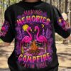 MAKING MEMORIES ONE CAMPFIRE AT A TIME FLAMINGO ALL OVER PRINT TShirt